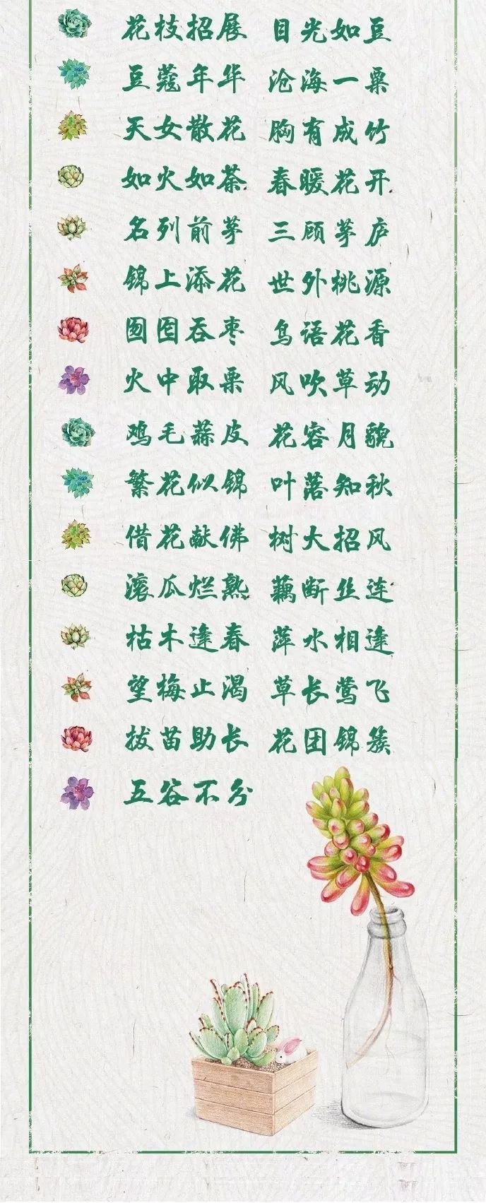 关于植物的成语图片