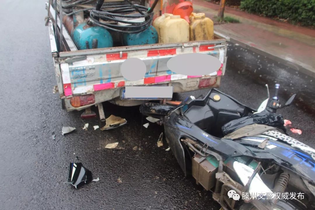 电动车追尾汽车,看枣庄交警怎么判