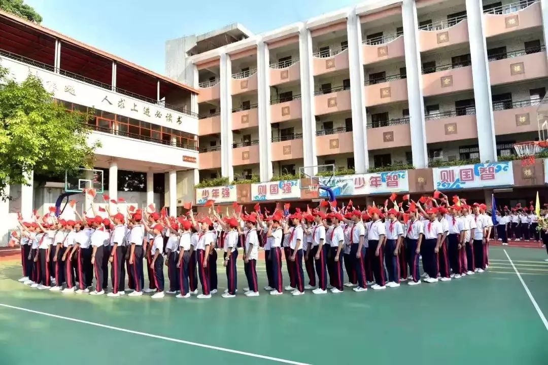 礼赞新中国,奋进新时代丨中山70万师生升旗仪式精彩瞬间(第二弹)_沙溪