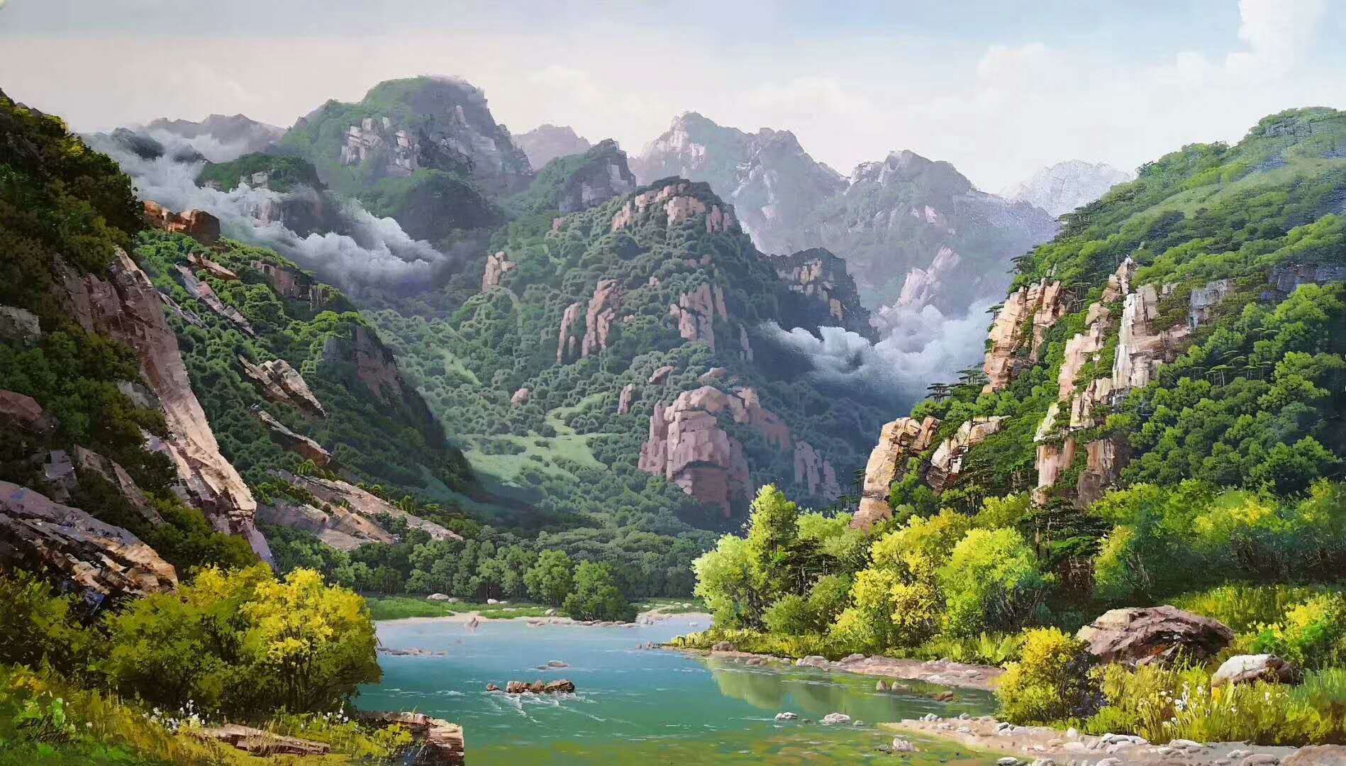朝鲜画家李海天