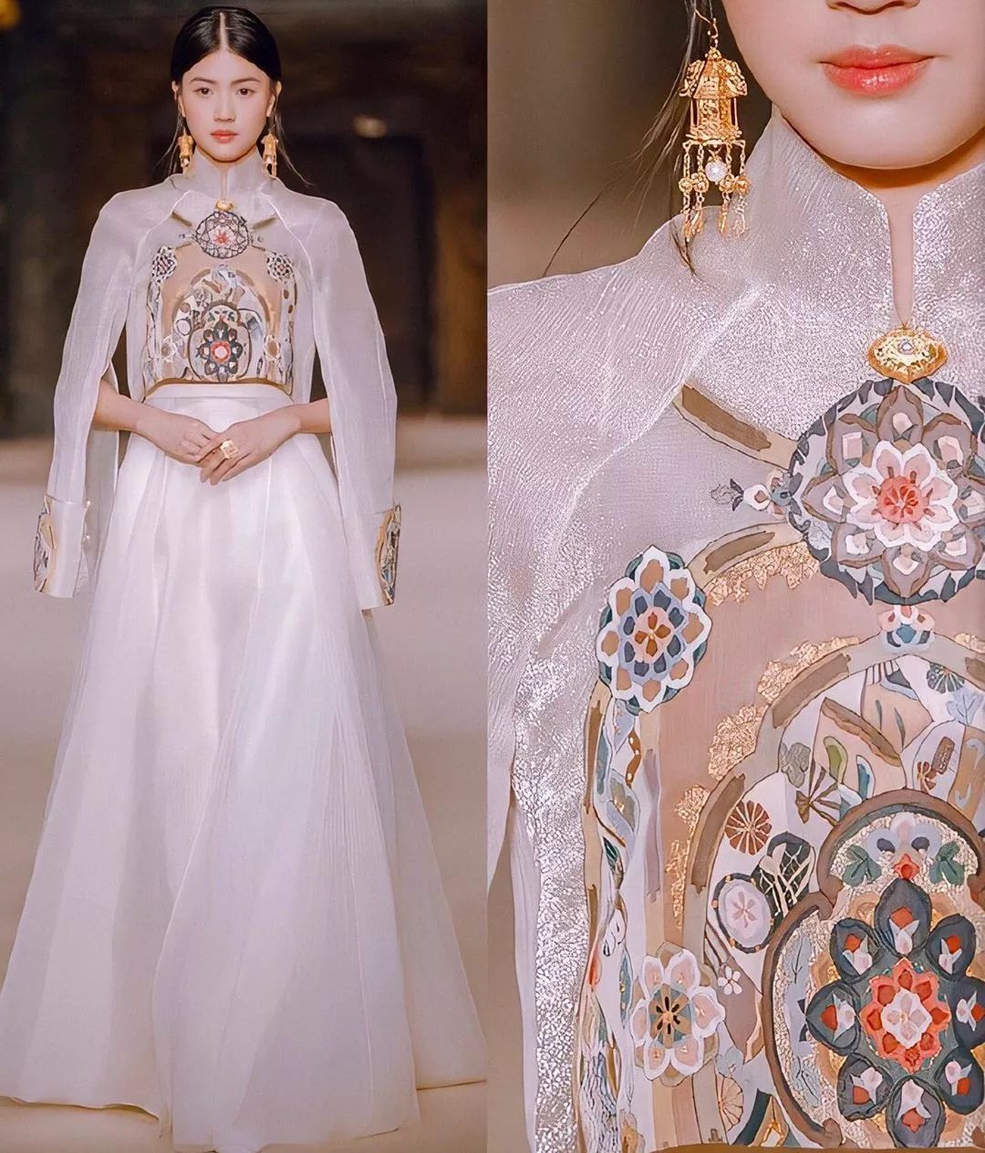 美爆她把敦煌壁画穿身上巴黎走秀惊艳世界