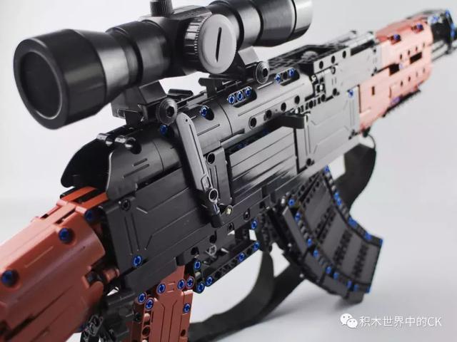 cada积木c61009blockgun系列积木玩具ak47突击步枪