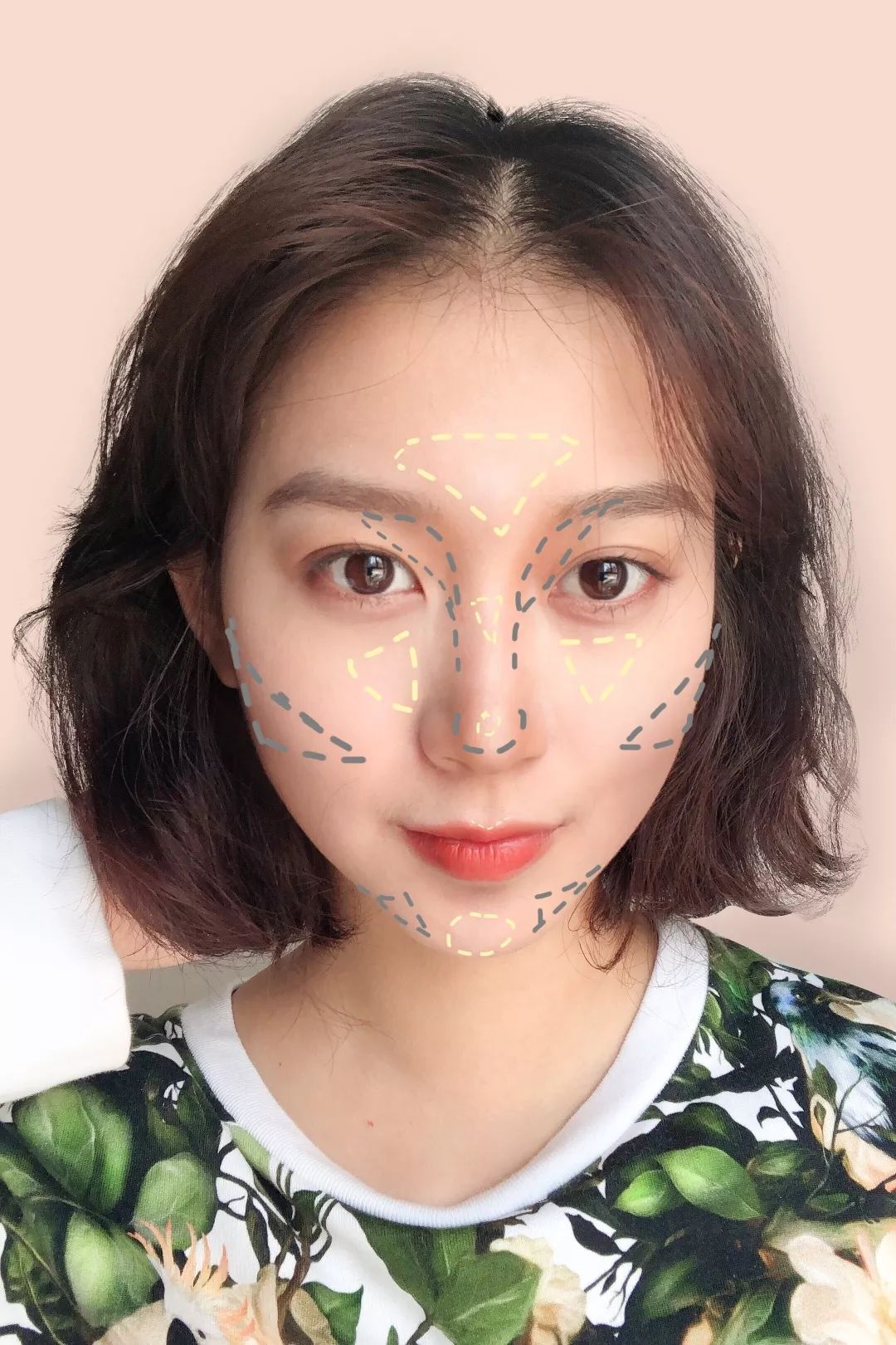 黄色部分为高光