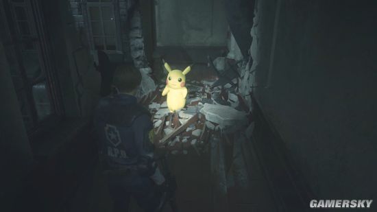 生化危机2重制版mod将暴君换成皮卡丘迎面走来一只小可爱