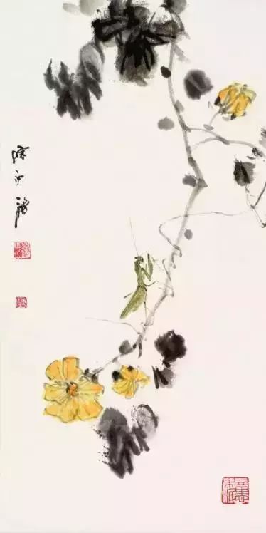 陳永鏘畫譜欣賞-螳螂_聲明