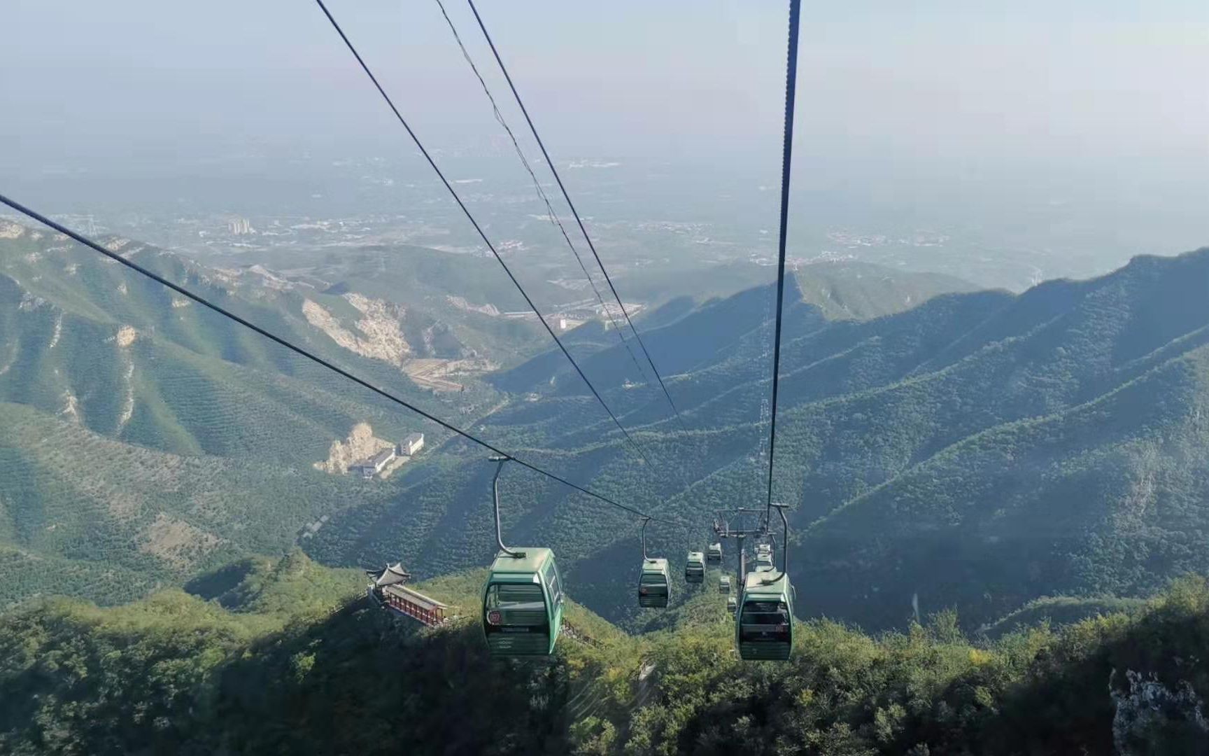 北京千灵山公园索道.