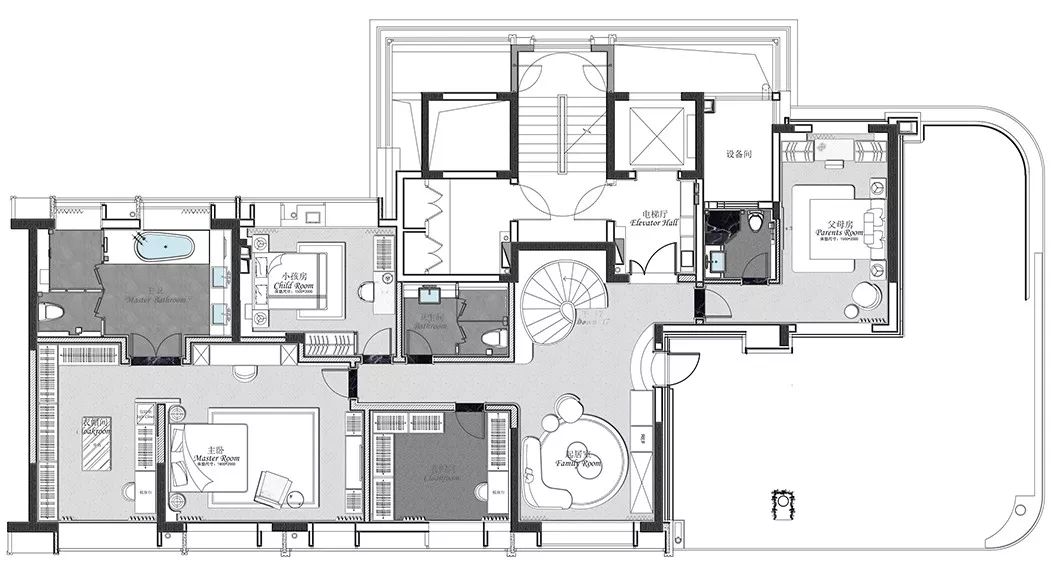 二层平面图关于xiang s.空间设计xiang s.