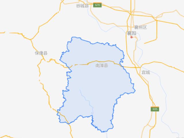 湖北省南漳县区域地图图片