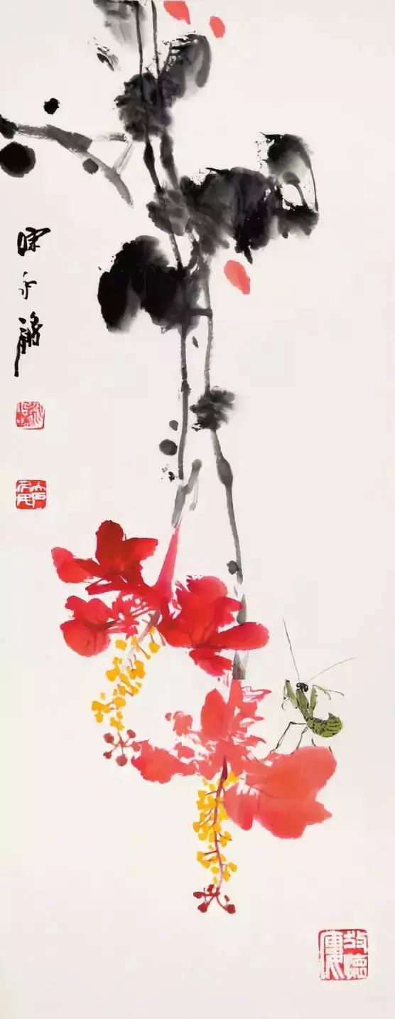 陈永锵画谱欣赏螳螂