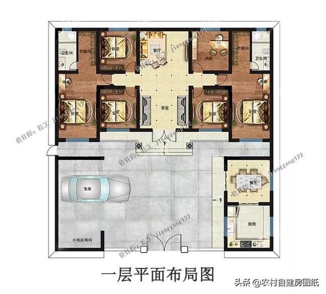 最美的一層農村三合院這是你夢想中的新農村第2款還能做民宿