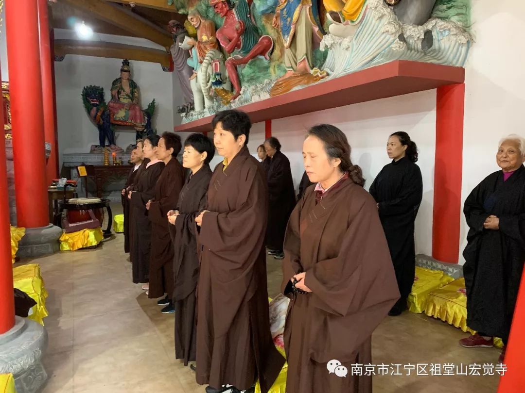 一心念佛宏觉寺精进佛七共修法会熏坛起七第一天