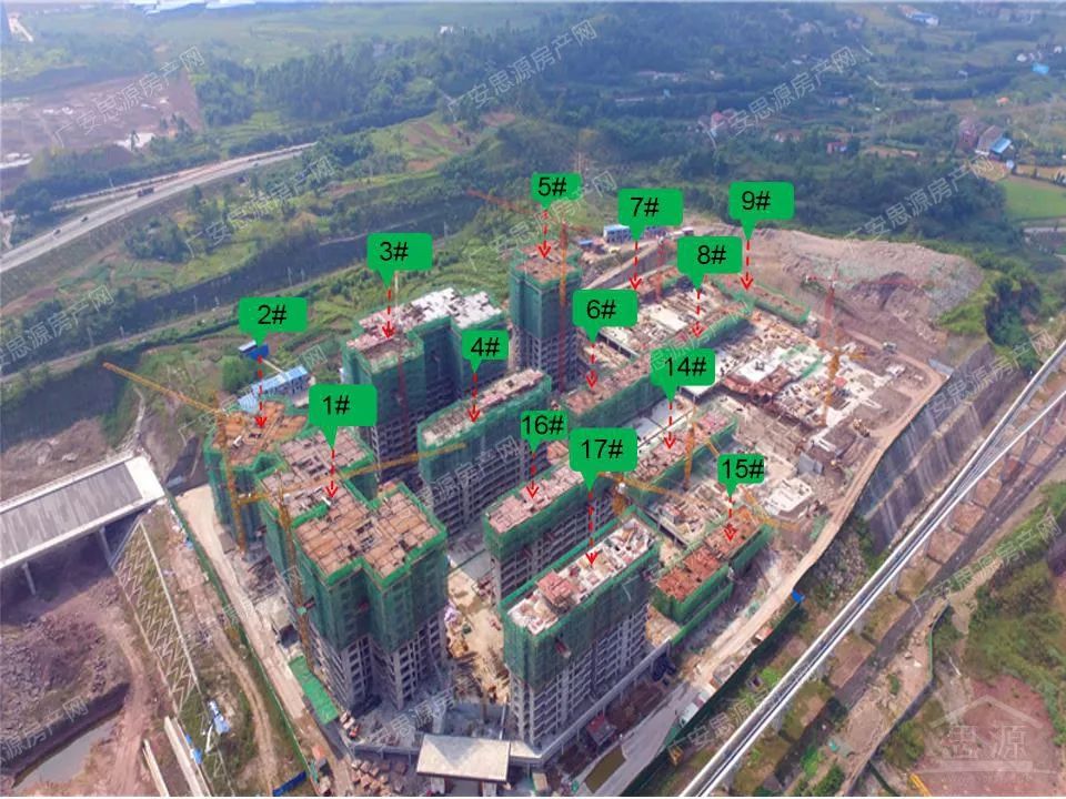 枣山园区21个主力在售楼盘10月工程进度一览!_广安