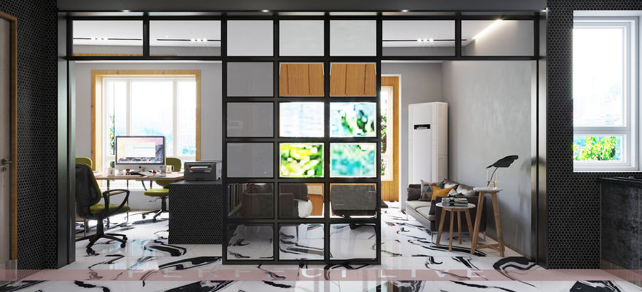 扮家家云渲染精选作品:现代迷你工作室