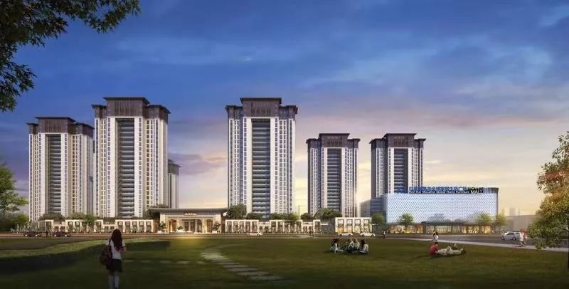 建成后的顶峰·首府住宅小区外观时尚,大方,物业管理服务周到,配套