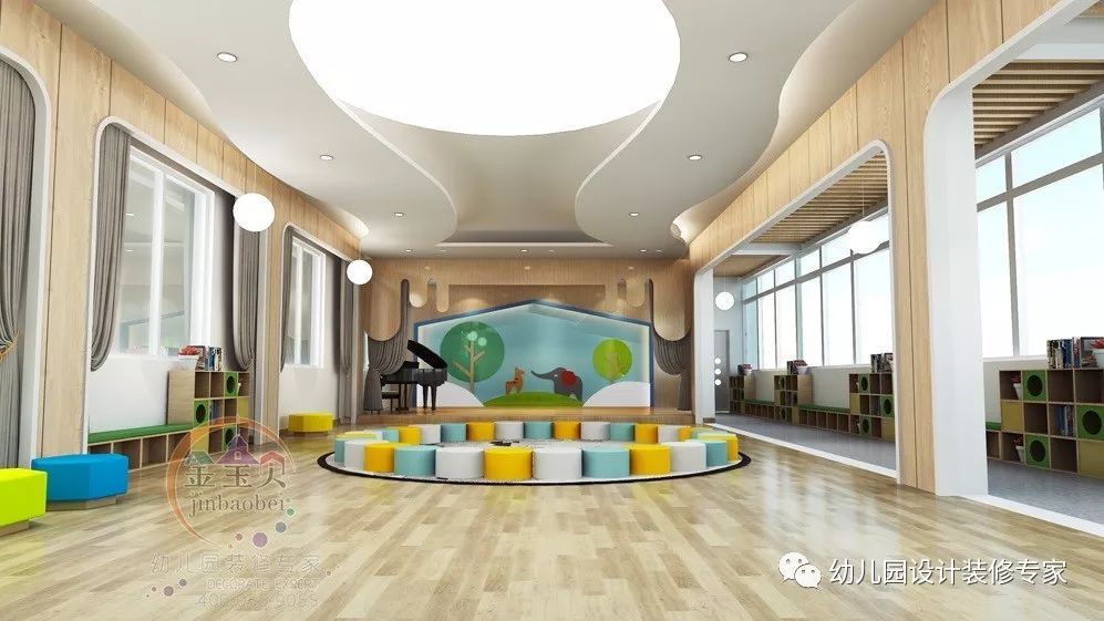 幼儿园装修改造之多功能厅综合考虑实用为主