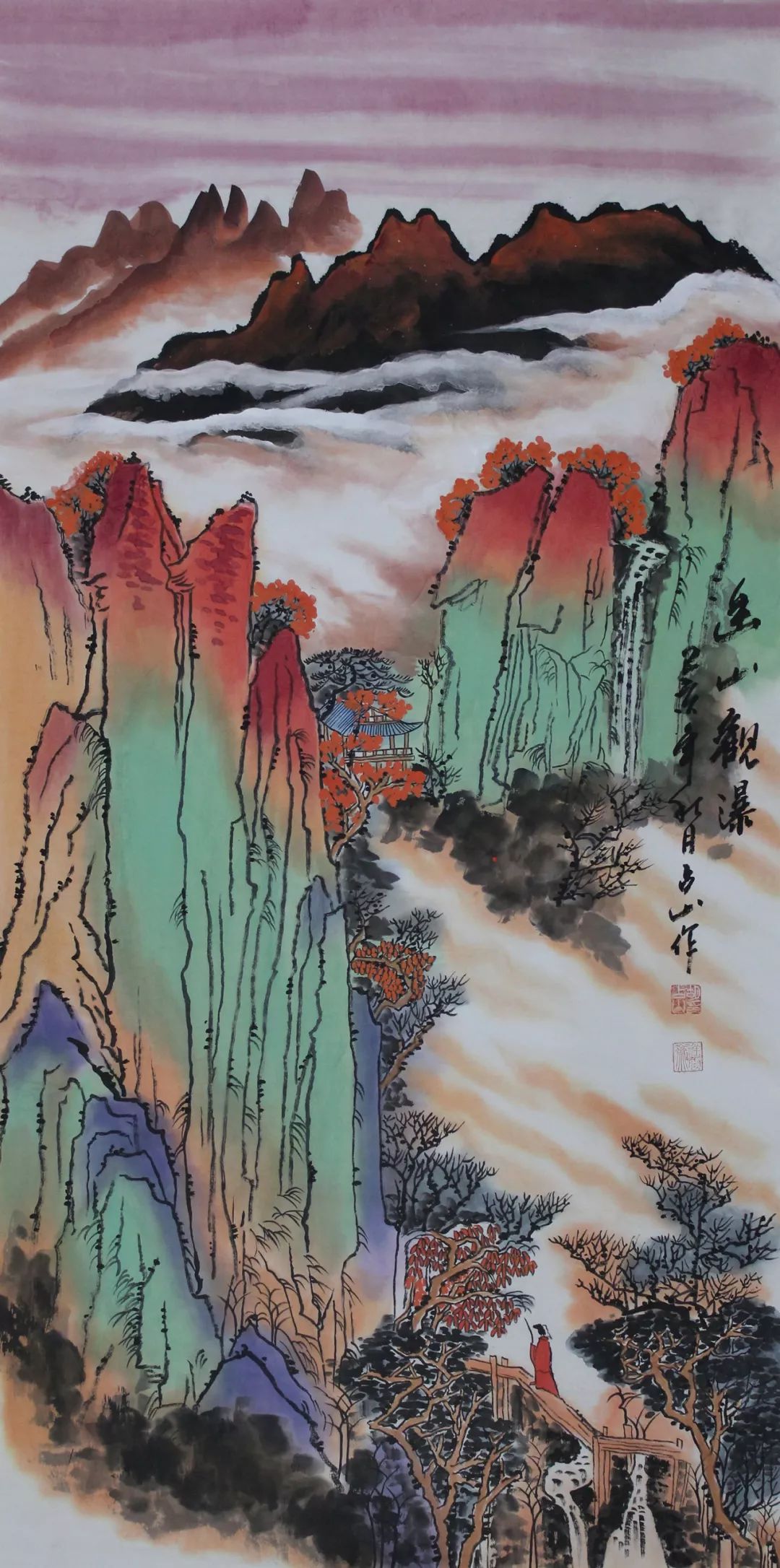 897期吉祥拍卖大气磅礴气势巍峨胡占山山水专场