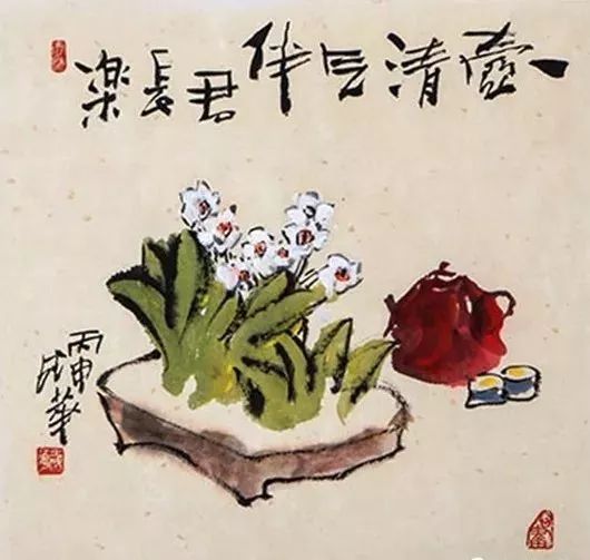 这样的茶画小品最是养人