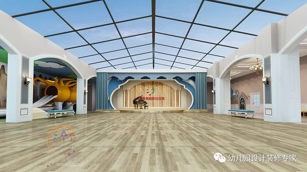幼儿园装修改造之多功能厅综合考虑实用为主