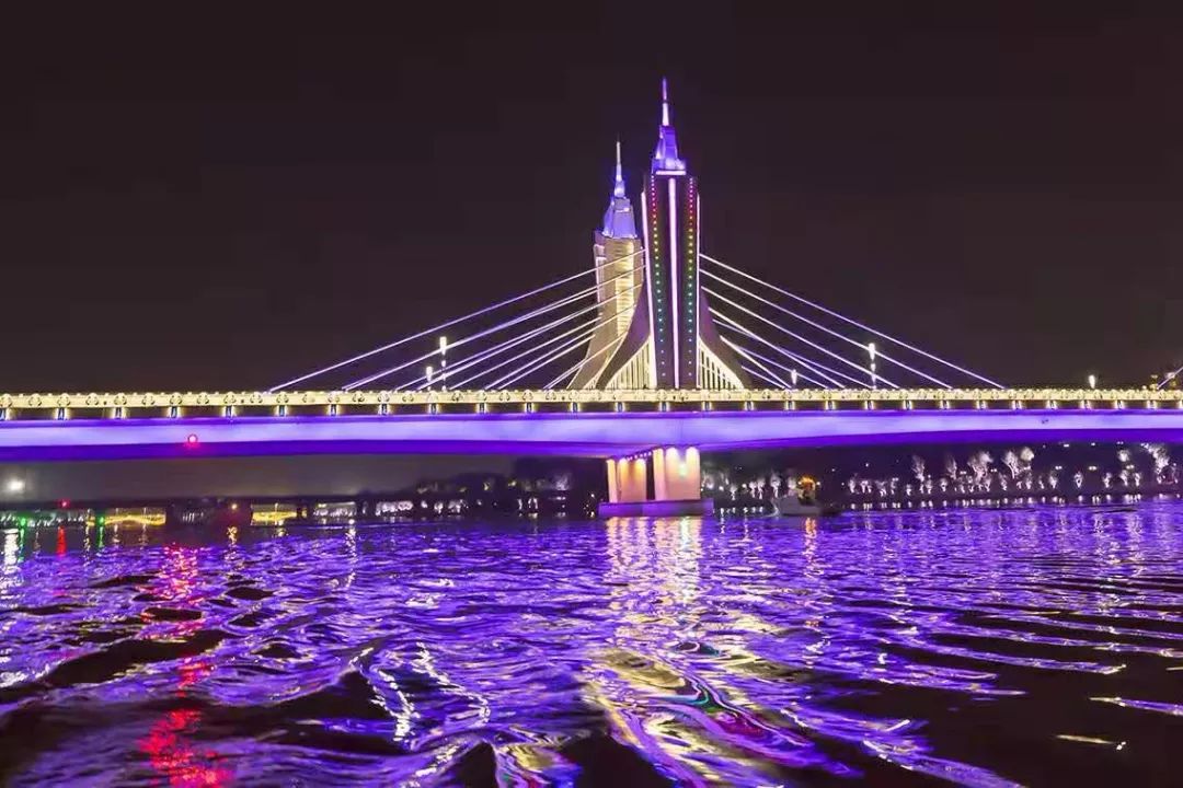 通州运河大桥夜景图片
