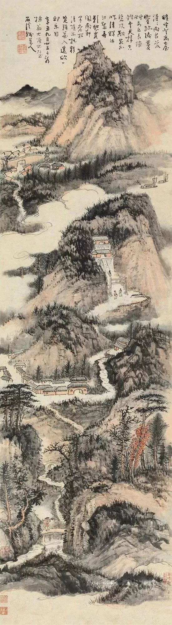 髡残山高水长一代画僧