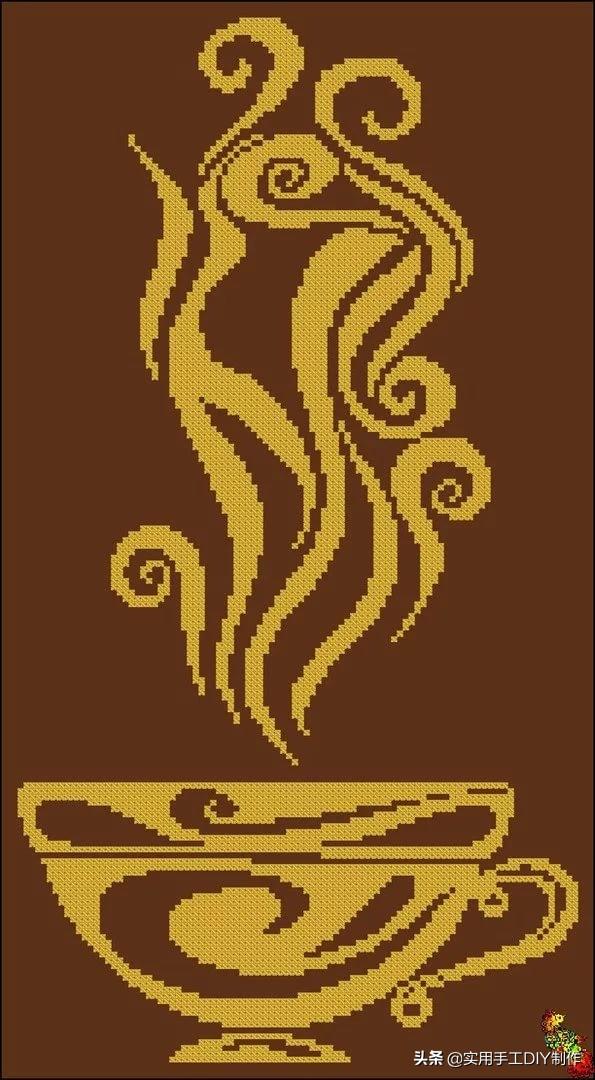 十字绣图漂亮的十字绣图纸用来编垫子效果很好