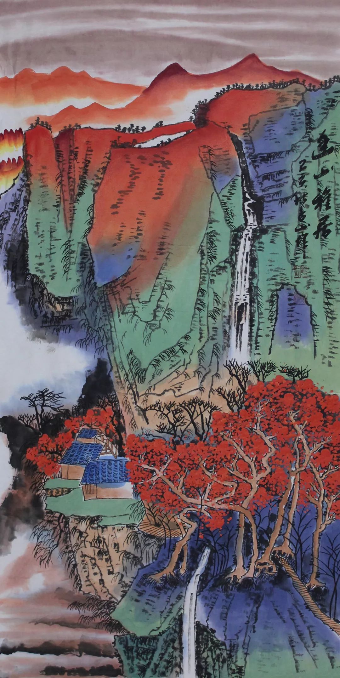 897期吉祥拍卖大气磅礴气势巍峨胡占山山水专场