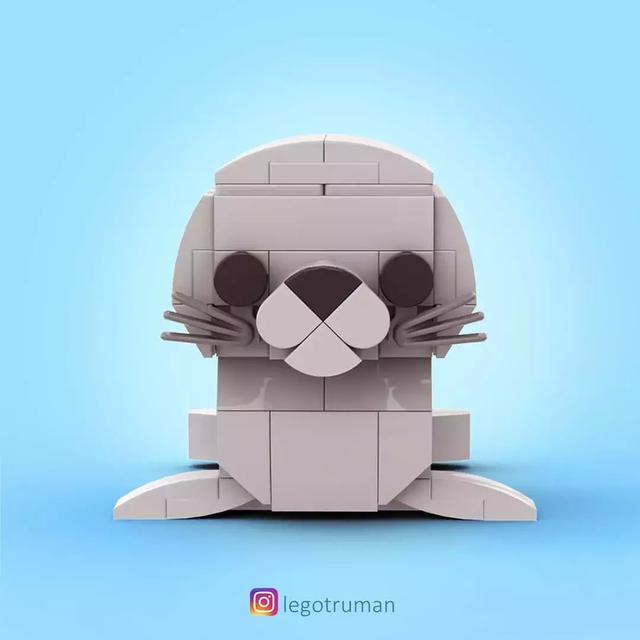 lego乐高moc佳作欣赏萌萌哒小动物乐高作品集2