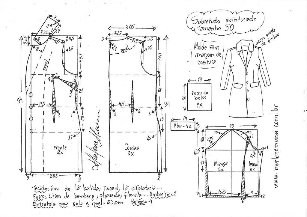 奥黛丽·赫本大衣的设计裁剪(附:30款大衣结构纸样合集)