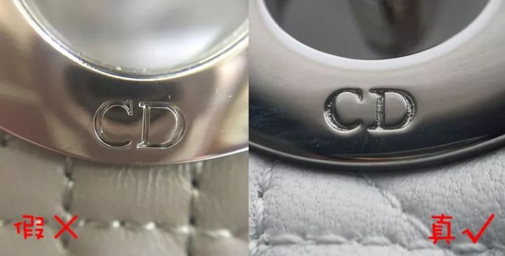 奢侈品鉴定:christian dior迪奥戴妃包鉴定真假真伪对比