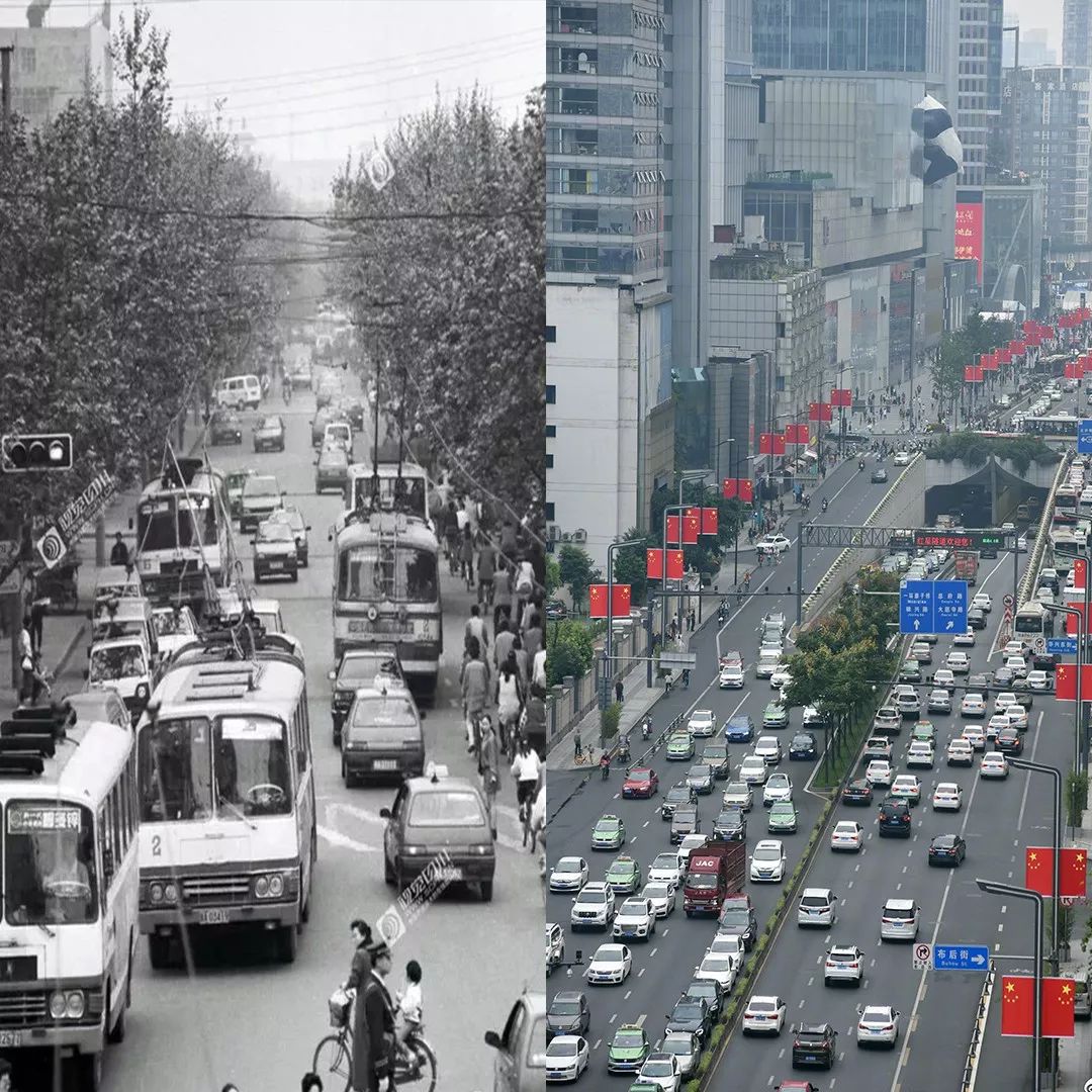 巨变的成都巨变的春熙路