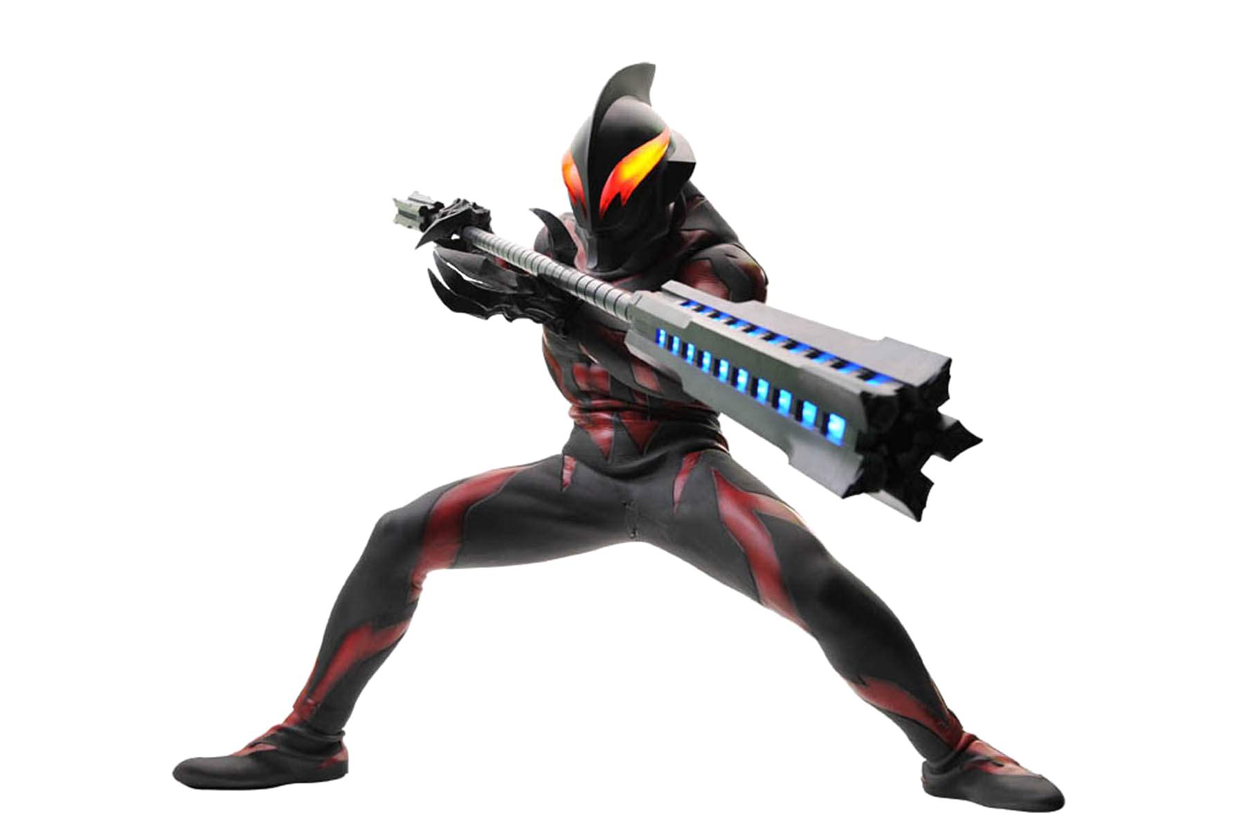 随后贝利亚第一次入侵光之国,他拿着格斗仪召唤了上百头怪兽,眼看就要