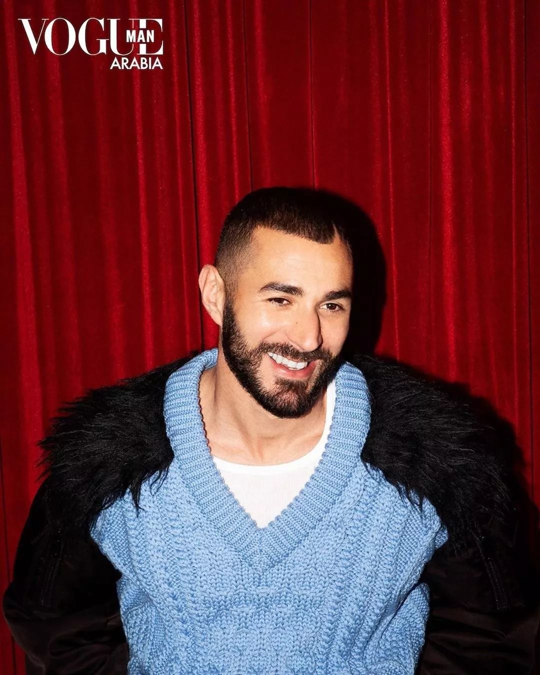 皇马球星本泽马登阿拉伯vogue封面我可以