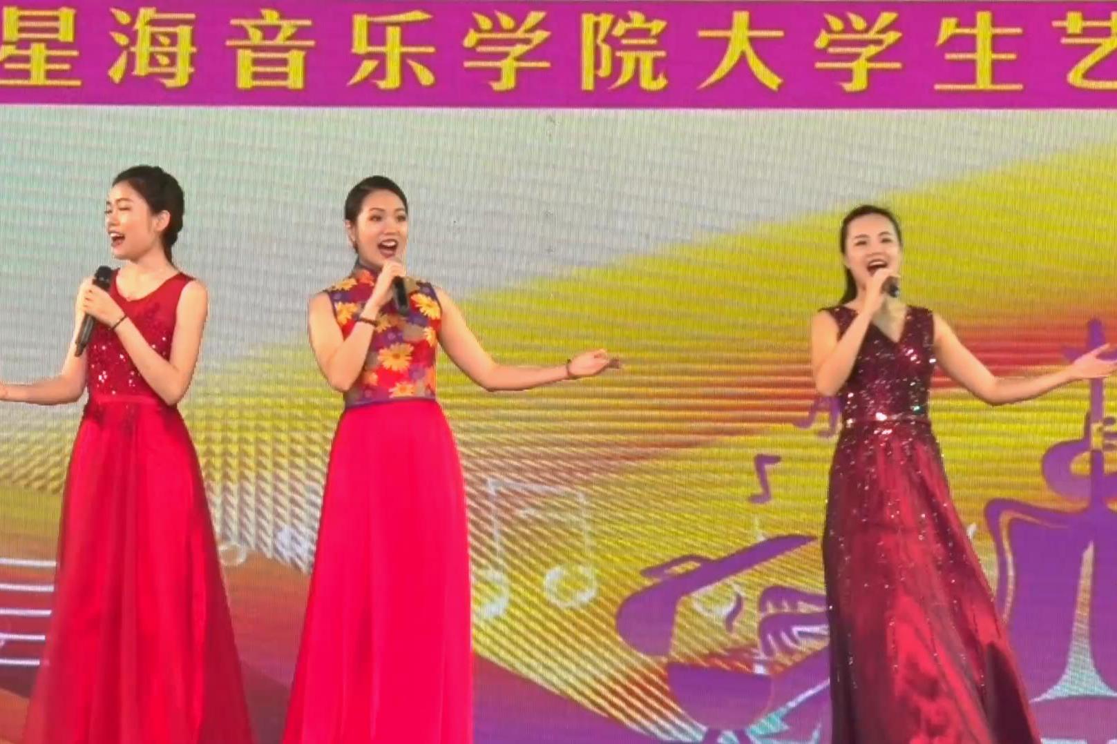 女声合唱大地飞歌东莞观音山激情澎湃