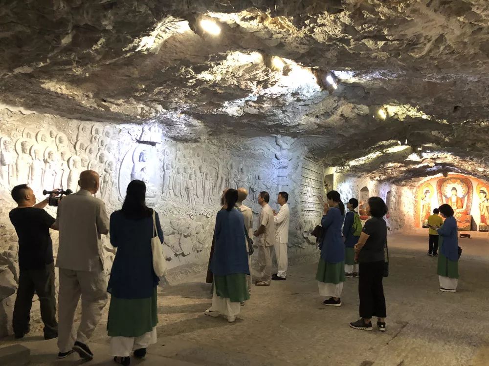 10月8日,團隊抵達桂林祝聖寺.10月6日-10月9日石窟藝術行61桂林站