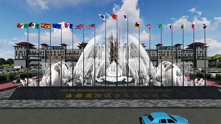 新海都国际温泉文化旅游城位于长江路,距国际会展中心仅15分钟车程,是