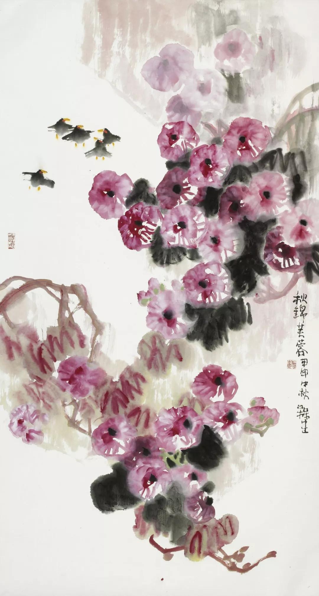 赵梅生花鸟画精品图片图片