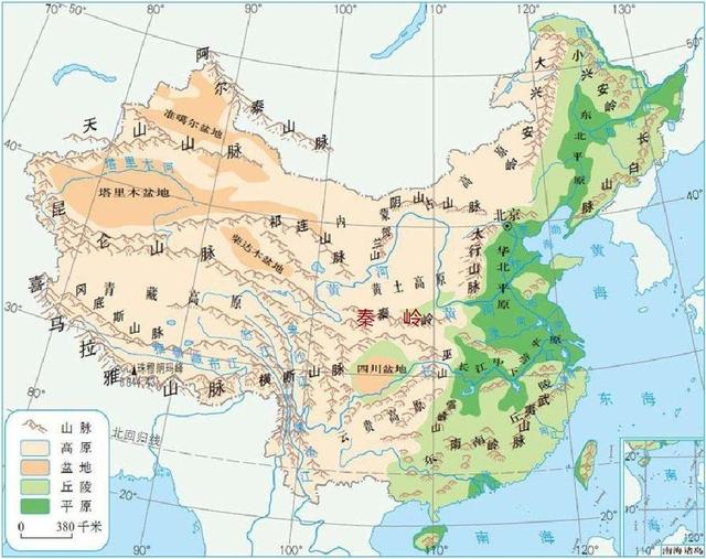 秦嶺山脈東西走向綿延超三千里是我國地理南北方重要分界山脈