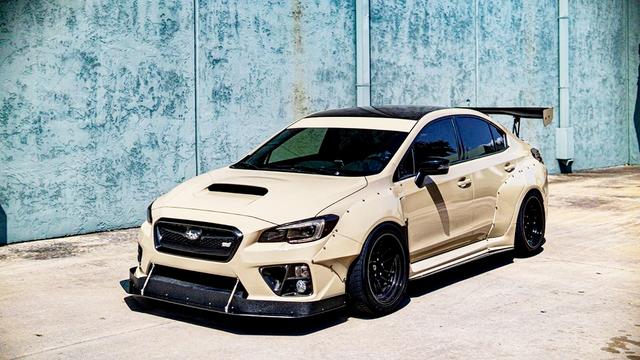 回来还是少年斯巴鲁wrxsti宽体铆钉改装傲视群雄