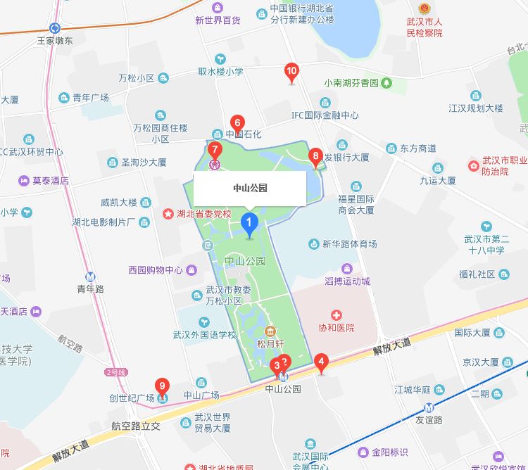 公交站:解放大道中山公园途经该站线路:1路;42路;46路;294路;506路