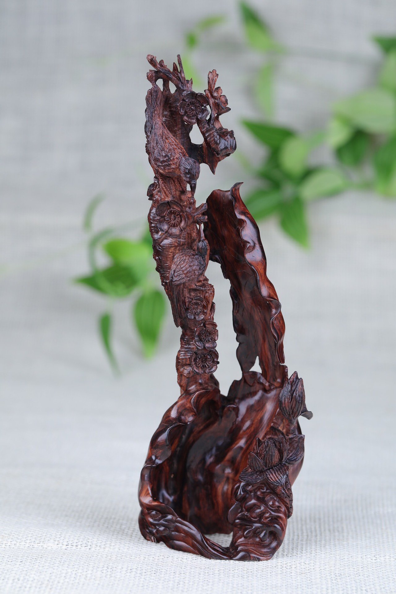 匠艺海南黄花梨木中之"意",喜事连连,寓意十足_工艺品