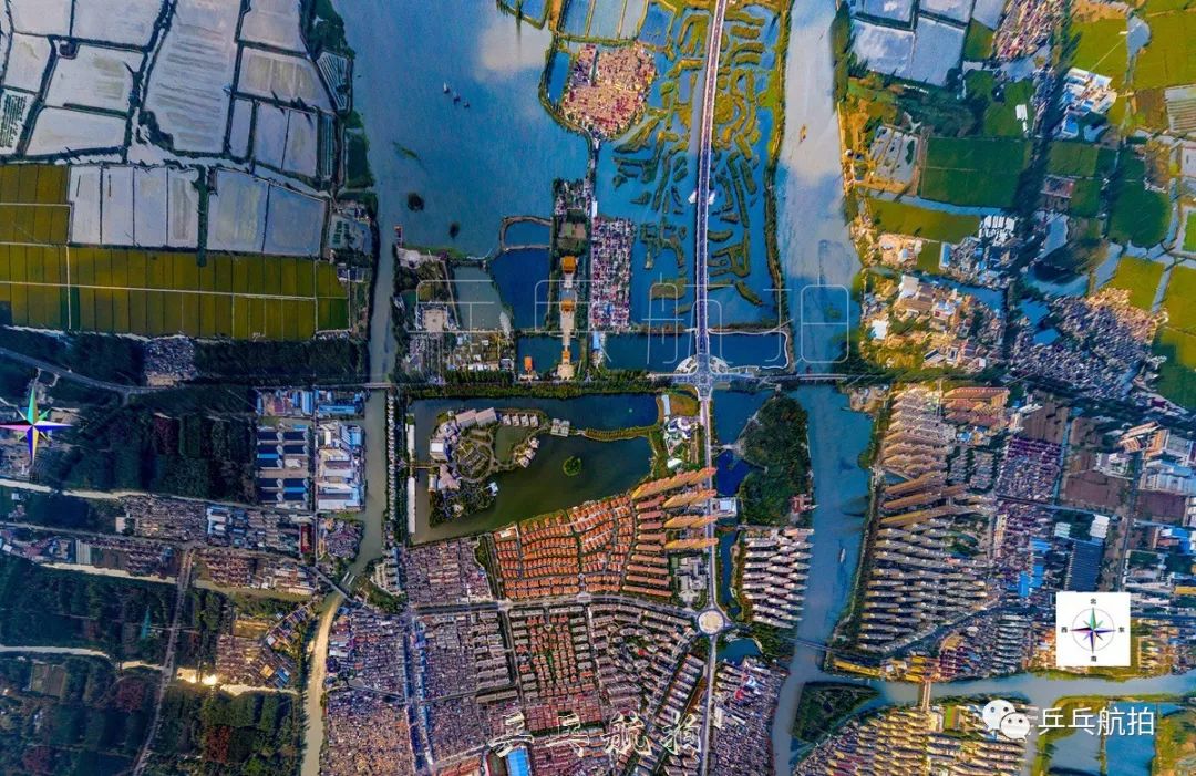 兴化城区鸟瞰图