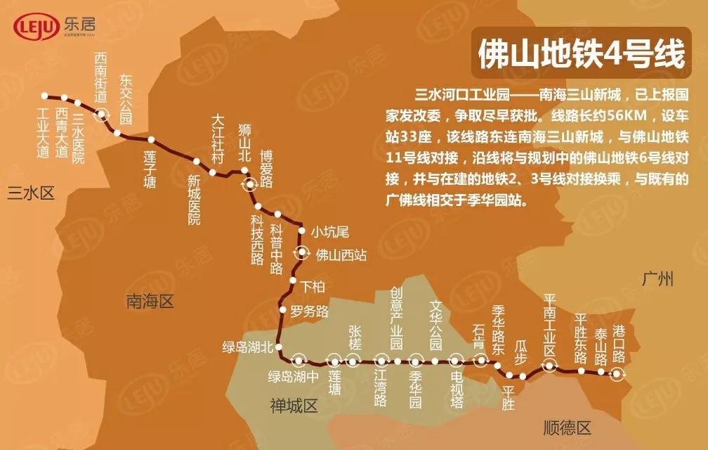 三水又卖靓地北江新区规划地铁4号线途经6字头起拍周边卖114万平