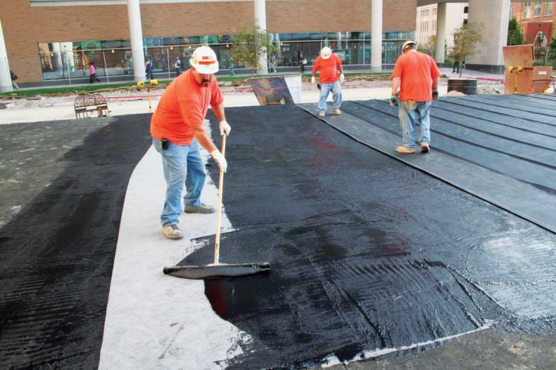 地下防水工程中非固化 卷材体系和热熔sbs卷材对比优势有哪些?_施工