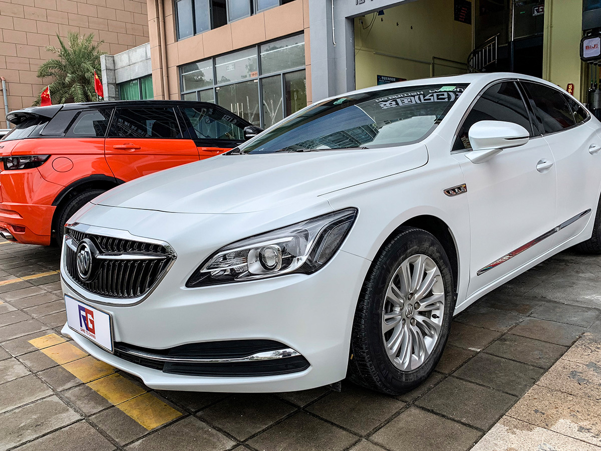 别克君越车身改色电光白rg瑞集改色膜广东珠海加盟店出品