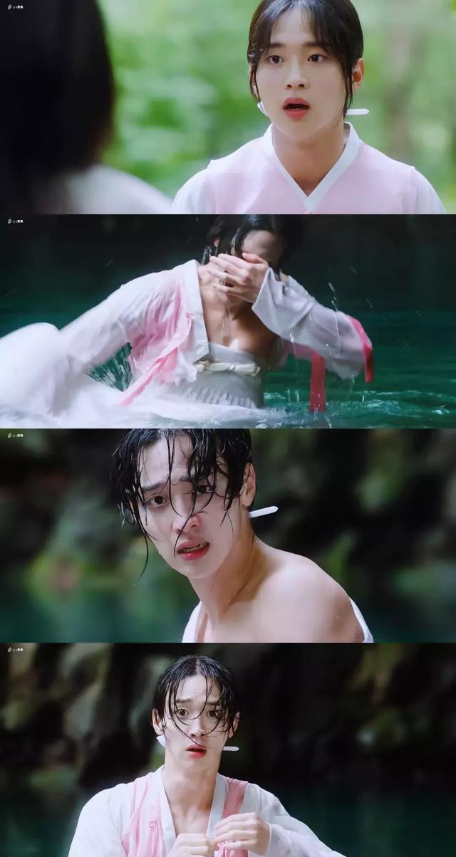 然而男主在剧里被"邀请"一起洗澡,湿身诱惑下竟也完全没有违和感,只是