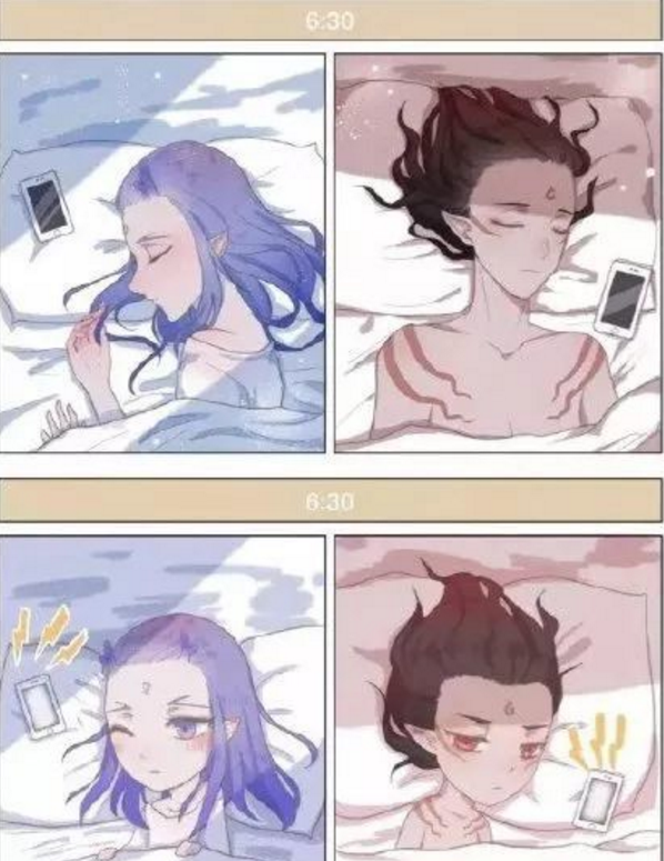 藕饼:青梅竹马的藕饼早上起床,哪吒的一句话,网友:是真爱了!_敖丙
