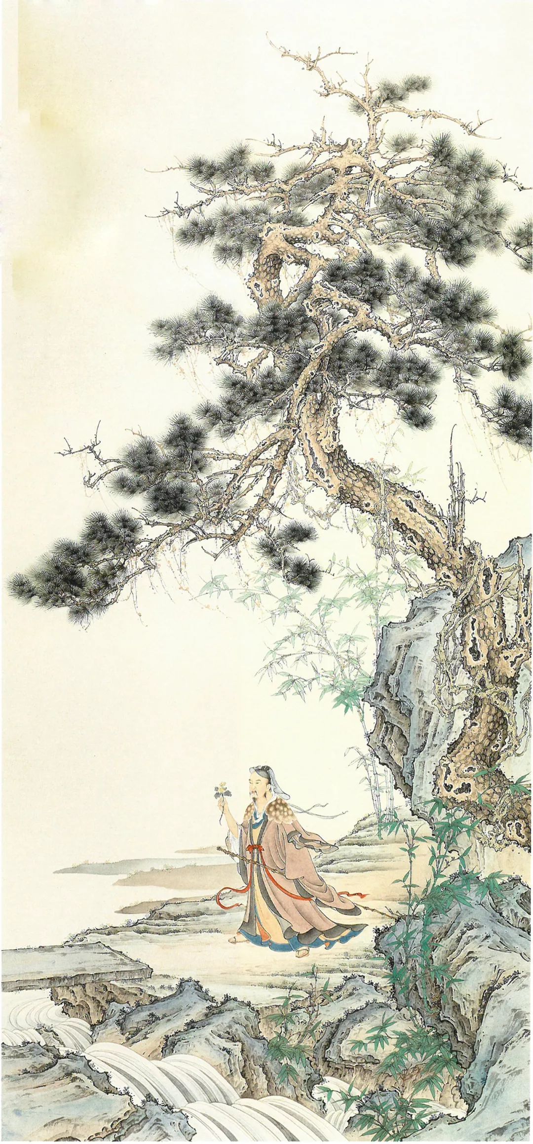 丁德发|工笔《松下高仕图》研习班招生(只需150元)