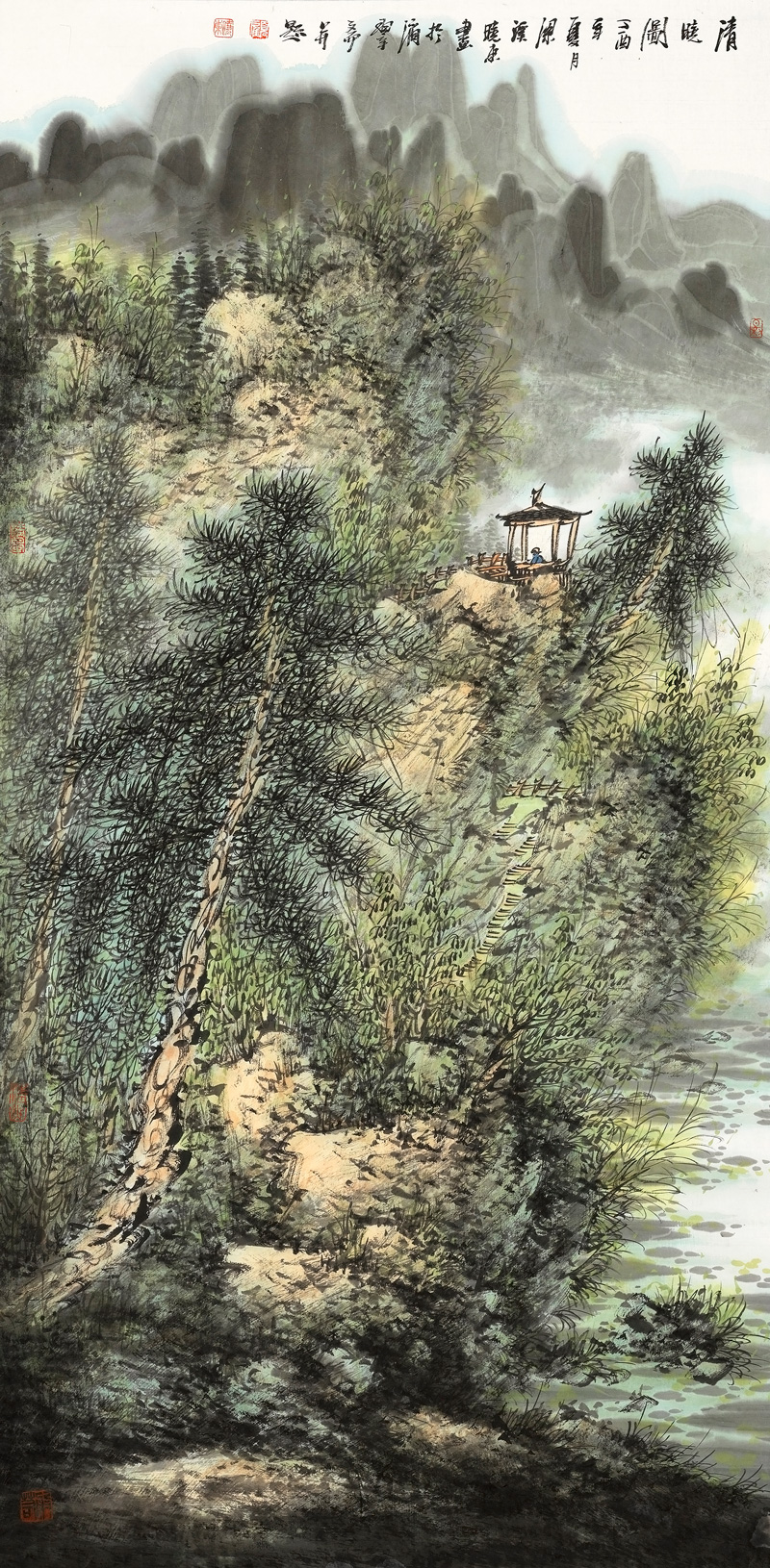 名家品评画家顾晓东的山水艺术