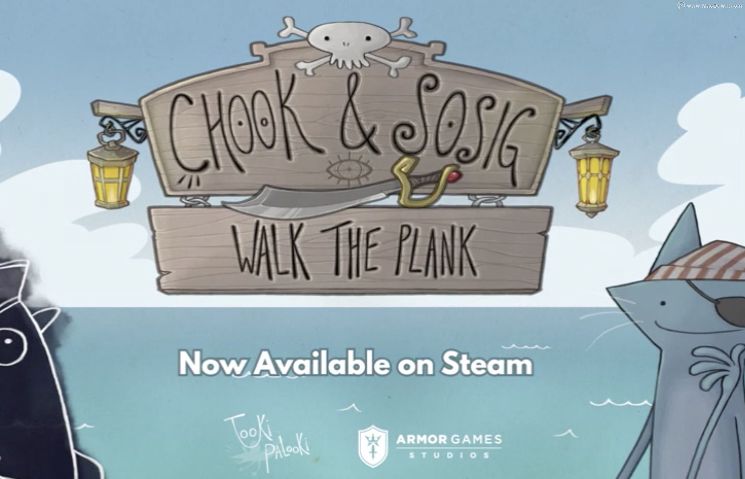 mac解谜游戏——乔克和索西格:走跳板chook sosig: walk the plank)