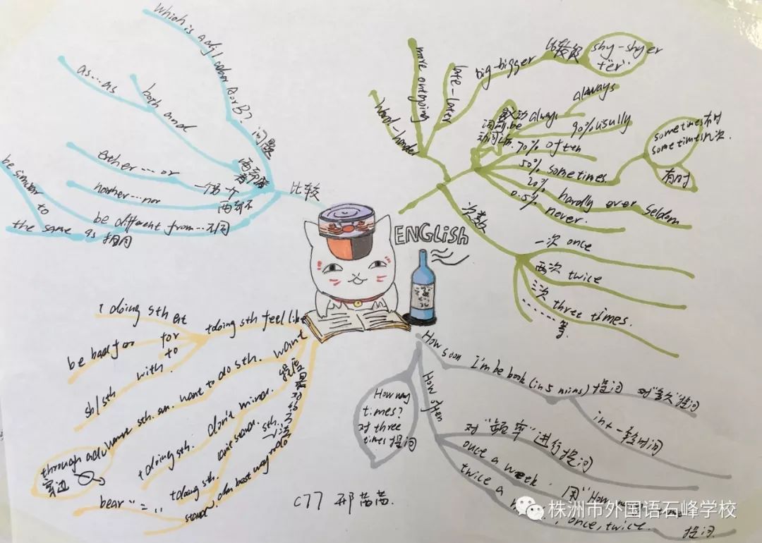 英語個性化作業之思維導圖